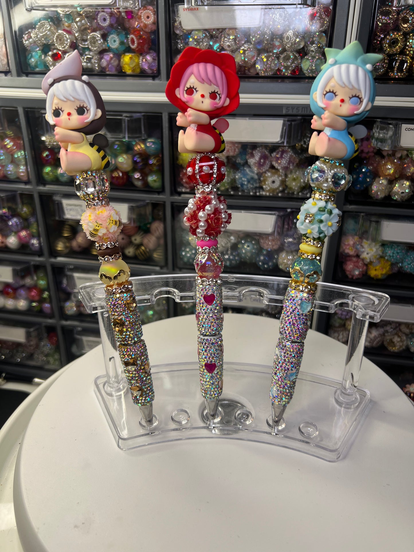 Flower Girls Beadable Pens