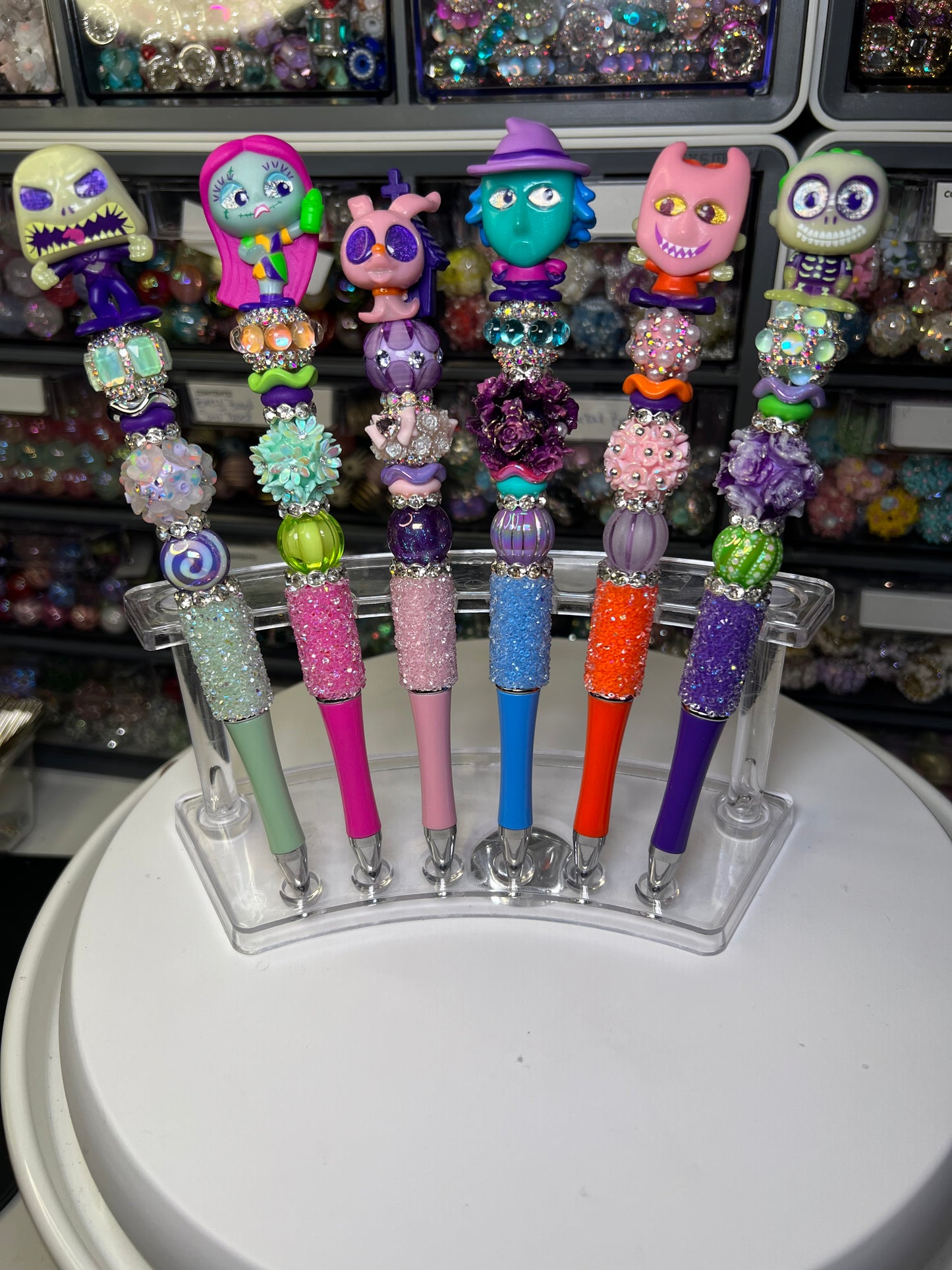 NBC Glitter Beadable Pens