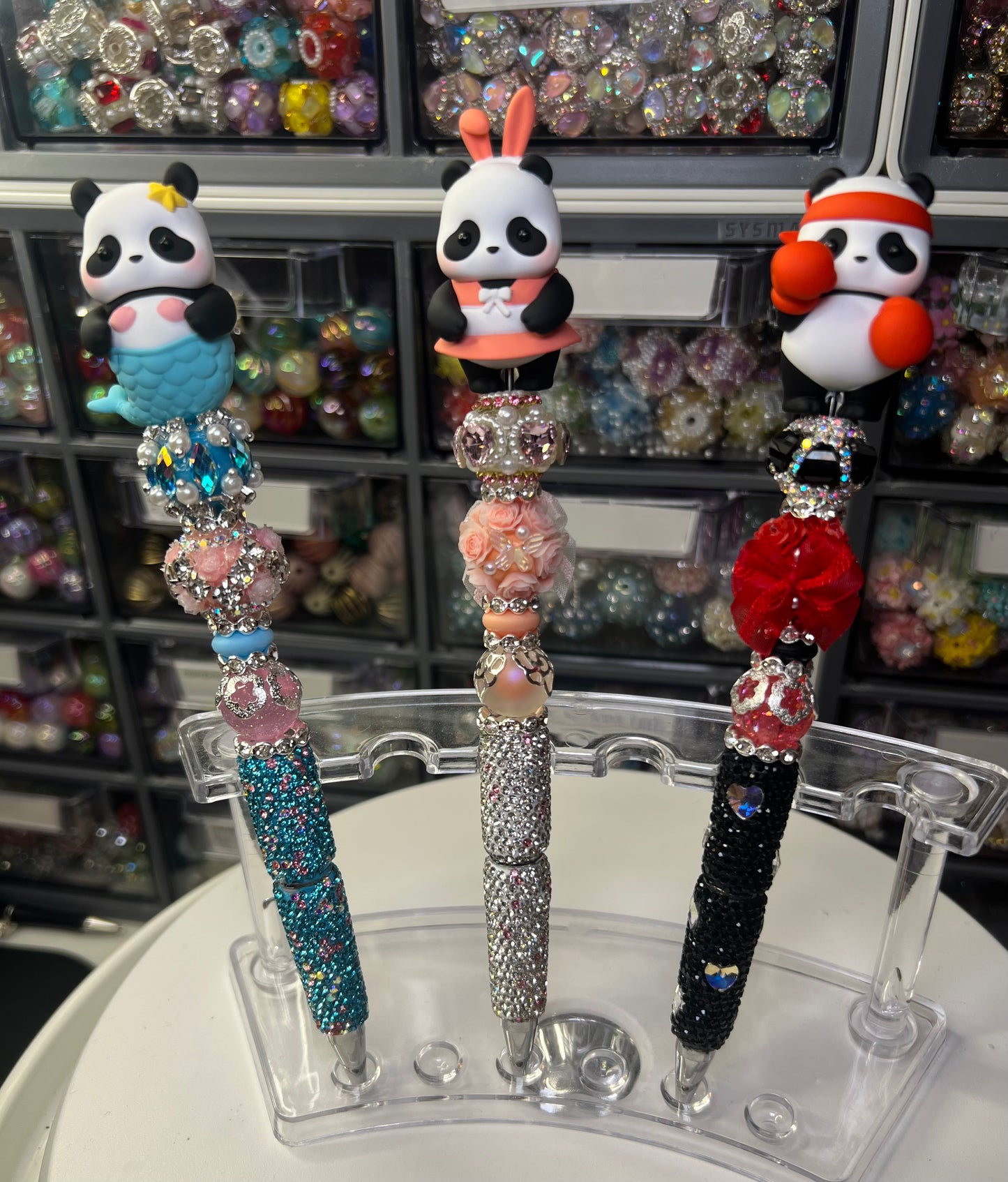 Panda Roll Beadable Pens