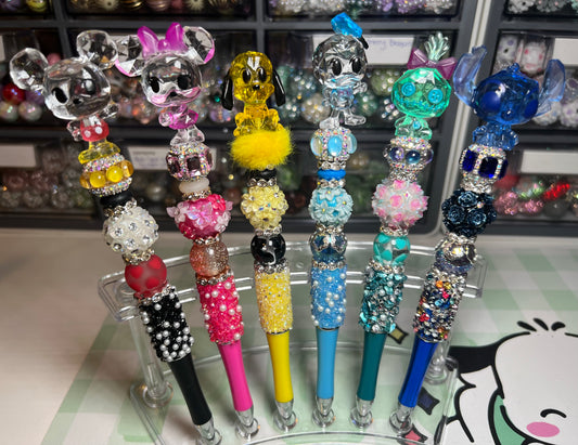 Beadable Crystal Characters Pens