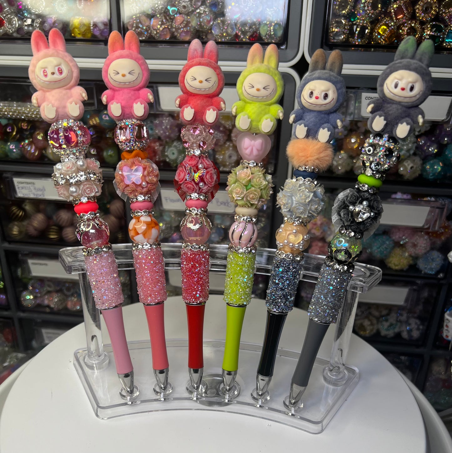 Labubu Two Tone Beadable Pens