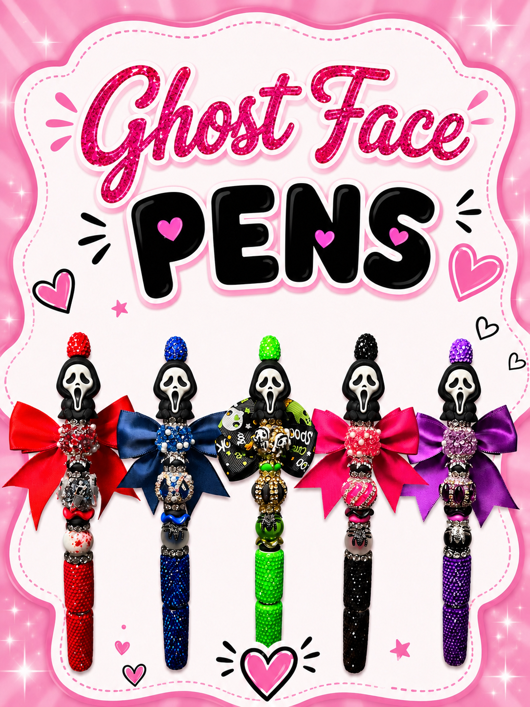 👻 Ghost Face Silicone Pens 👻