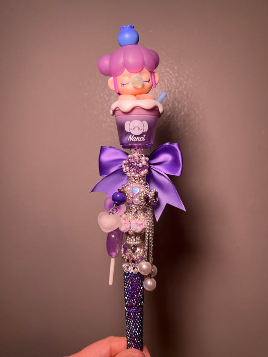 Milk Tea Baby Nancie on Rhinestone Pen Med Extender & Charms