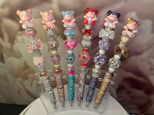 WOOW Beadable Pens on Extender & Rhinestone Pen